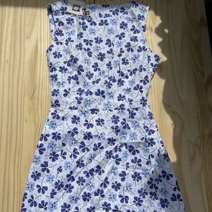 Anne Klein Floral Print Dress Size 16 Rain Shadow CMB MSRP $129 Sale!!